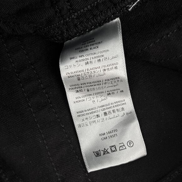 RE/DONE 70s Straight Jeans Women’s Size 26 Black Stretch High Waist Classic Fit - Picture 4 of 6